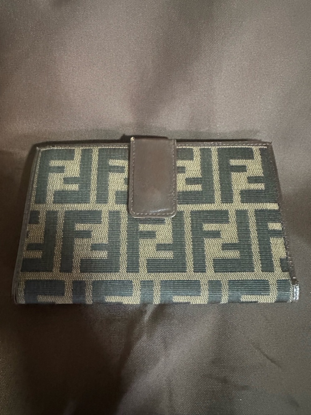 Fendi Zucca Logo Fold Wallet